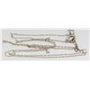 Image 1 : 14K WHITE GOLD FINE CHAIN NECKLACE