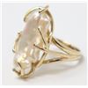 Image 1 : 14K GOLD RING WITH BAROQUE PEARL