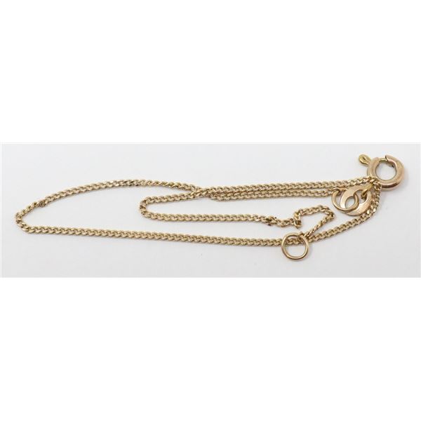14K GOLD FINE BOX LINK BRACELET
