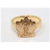 Image 1 : 10K GOLD RING WITH CAPM FMT MONOGRAM