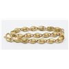 Image 1 : 22K GOLD SEED LINK BRACELET WITH SERPENTINE CLASP