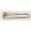 Image 1 : 10K GOLD SQUARE BOX LINK BRACELET