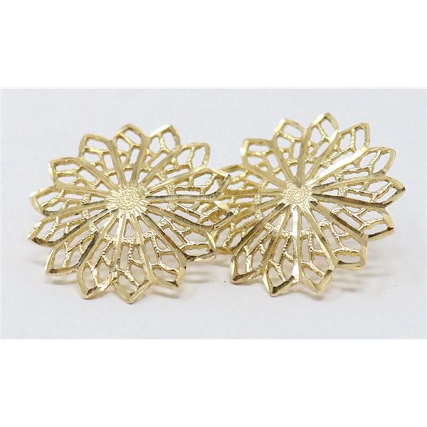 10K GOLD ROUND EARRINGS