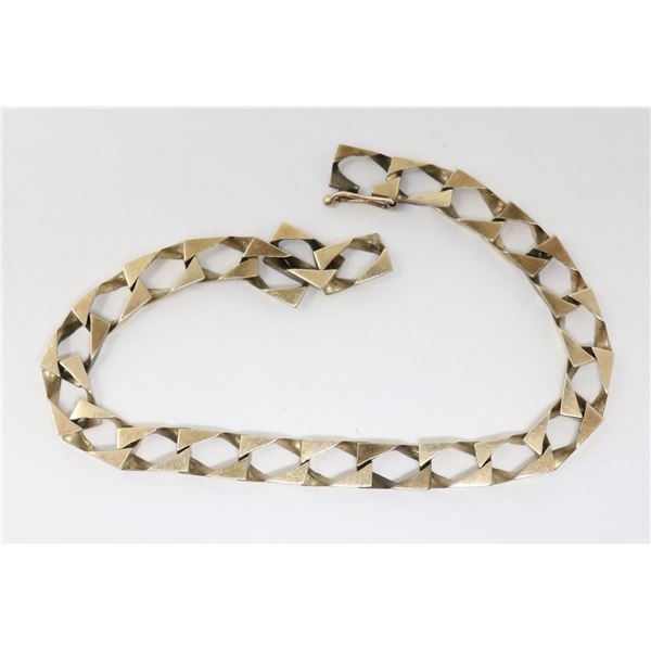 14K GOLD SQUARE LINK BRACELET