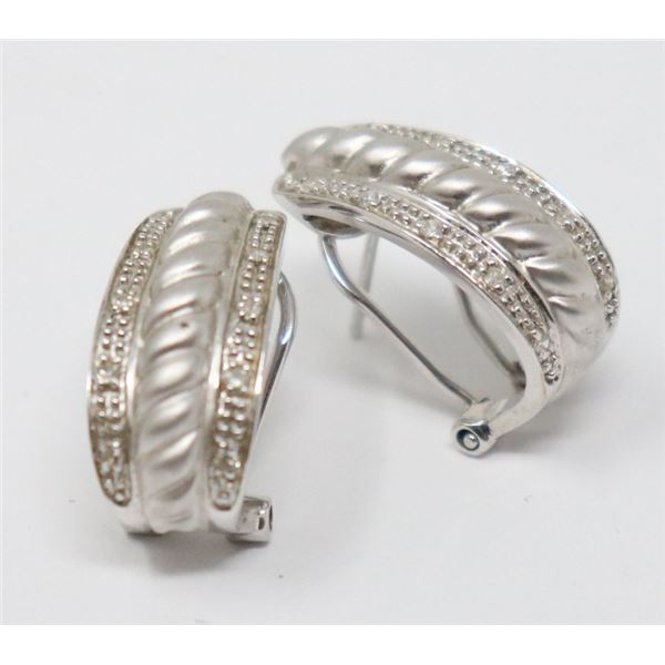 14K WHITE GOLD EARRINGS