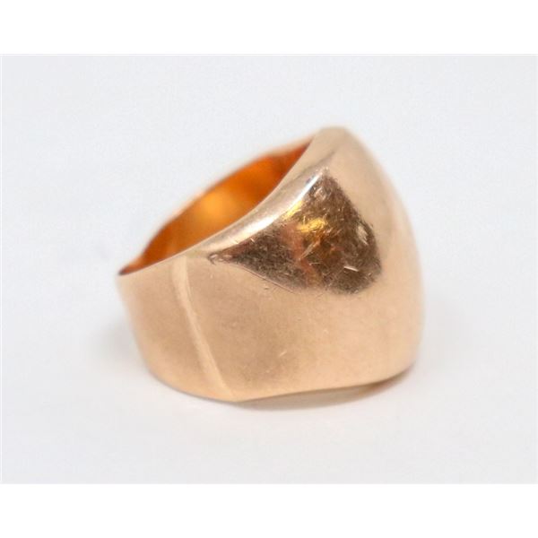 14K ITALIAN GOLD RING WITH SIMPLE DESIGN