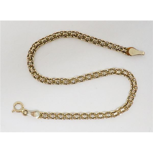 10K GOLD COMPLEX RING BRACELET