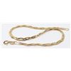 Image 1 : 14K GOLD BRAIDED CHAIN BRACELET
