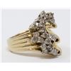Image 2 : 14K GOLD RING WITH 20 DIAMONDS