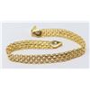 Image 1 : 10K FLAT BAND GOLD BRACELET W/LOBSTER CLAW CLASP