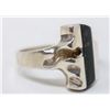 Image 1 : LAPPONIA MENS STERLING SILVER RING WITH DARK INLAY
