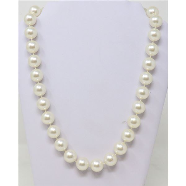 FAUX PEARL BEAD NECKLACE