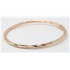 Image 1 : 10K ROSE GOLD BANGLE WITH CLASP