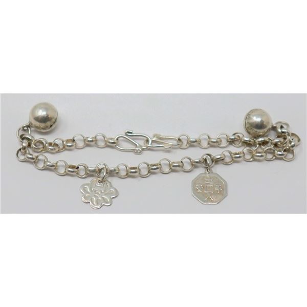 SILVER CHARM BRACELET
