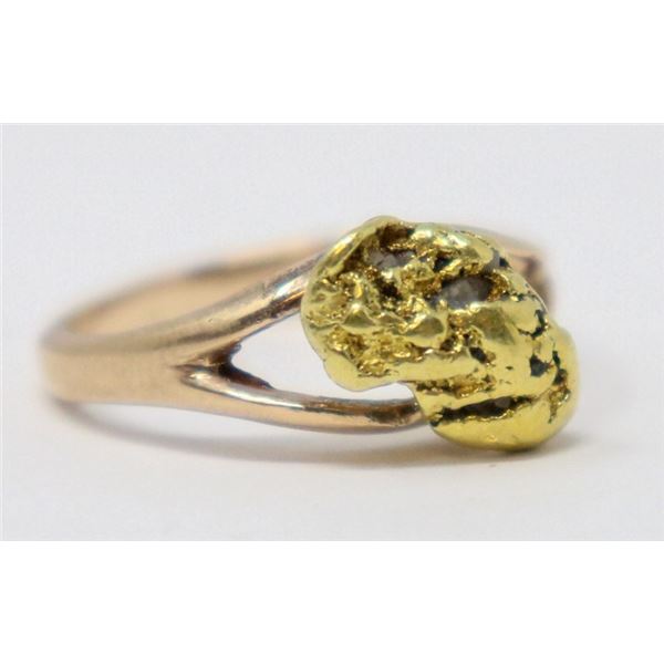 10K GOLD NUGGET RING
