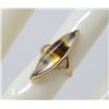 Image 1 : GOLD TONE RING WITH AGATE STONE