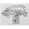 Image 1 : SILVER PLATED BRACELET WITH LEO CHARM