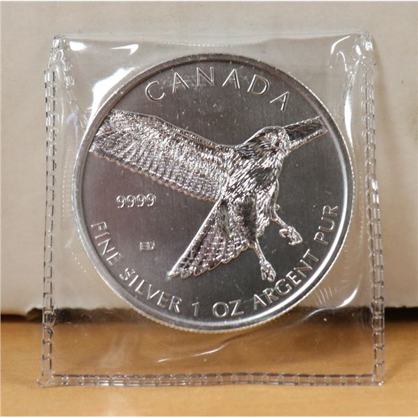 ROYAL CANADIAN MINT 2015 5 DOLLAR FINE SILVER COIN