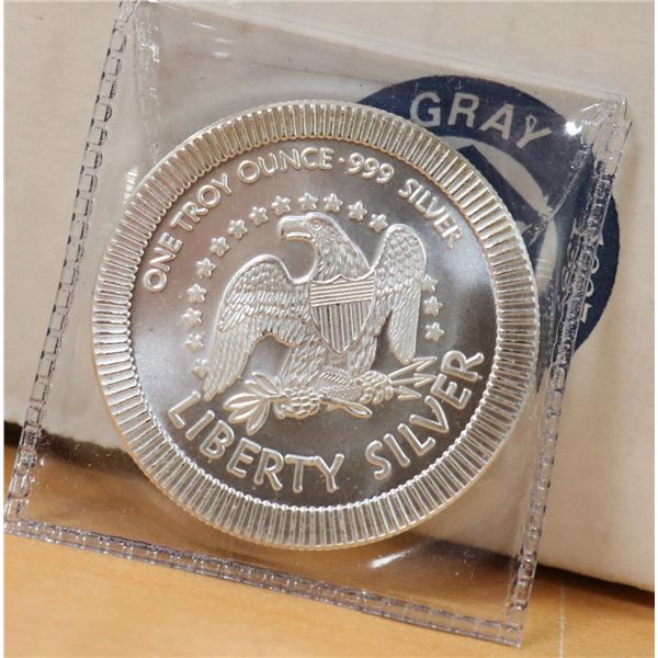 US LIBERTY FINE SILVER COIN - 1 TROY OUNCE