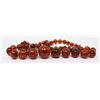 Image 1 : BALTIC AMBER STRUNG BEAD NECKLACE W/14K GOLD CLASP