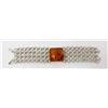 Image 1 : STERLING SILVER BALTIC AMBER BRACELET