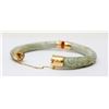 Image 2 : 14K GOLD JADE BANGLE BRACELET