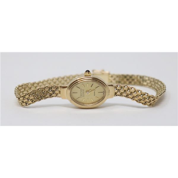 10K GOLD CHRISTIAN GENEVE LADIES WATCH