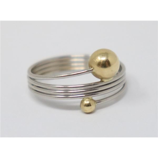 18K GOLD AND PLATINUM RING