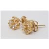 Image 2 : 14K GOLD DIAMOND STUD EARRINGS