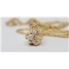 Image 1 : 14K GOLD DIAMOND PENDANT AND CHAIN