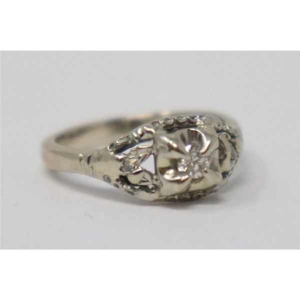 14K -18K GOLD DIAMOND SOLITAIRE ENGAGEMENT RING