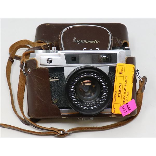 LIGHTOMATIC 35MM BEAUTY CAMERA W CASE