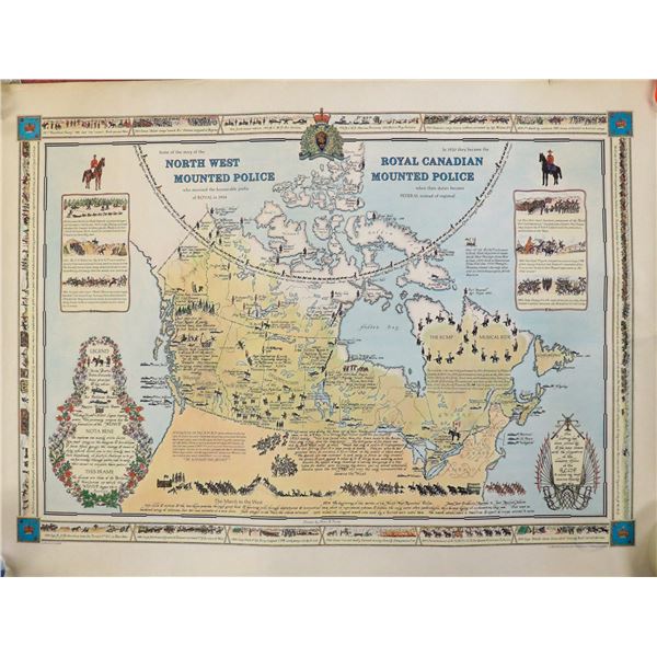 SELECTION OF VINTAGE RCMP MAPS