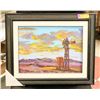 Image 1 : ORIGINAL PAINTING OF WINDMILL AT SUNSET