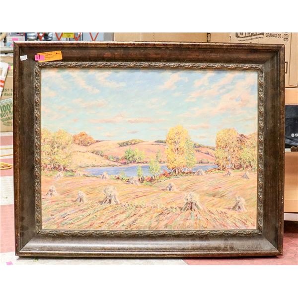 VINTAGE IMPRESSIONIST LANDSCAPE SCENE