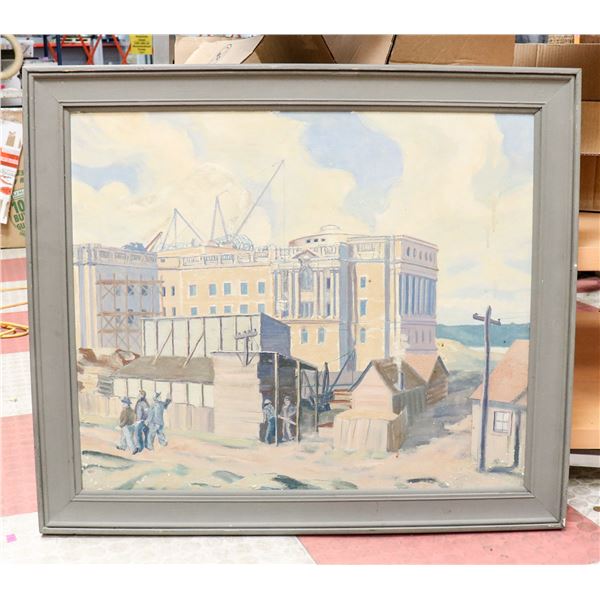 ACRYLIC PAINTING OF ALBERTA LEGISLATURE