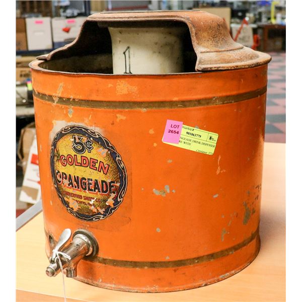 1900 ORANGEADE DRINK DISPENSER VERY RARE WITH