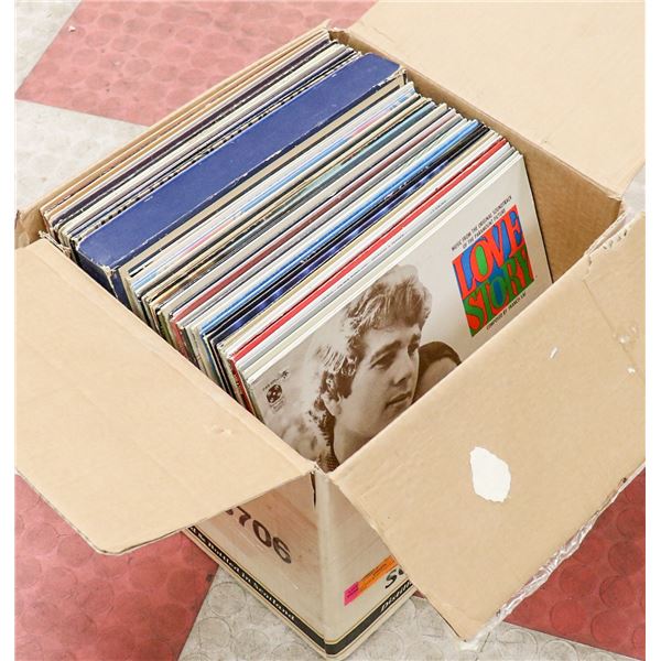 BOX OF ASSORTED VINTAGE RECORDS