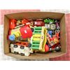 Image 1 : BOX OF ASSORTED VINTAGE TOYS AND TONIA VEHICLES