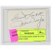 Image 1 : 1950S AUTOGRAPHED JOHN WAYNE BUSINESS CARD