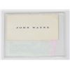 Image 2 : 1950S AUTOGRAPHED JOHN WAYNE BUSINESS CARD