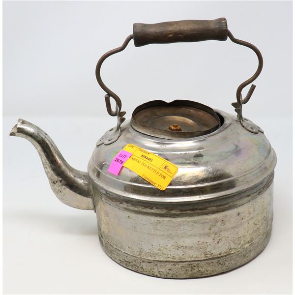ANTIQUE METAL TEA KETTLE FOR DECORE