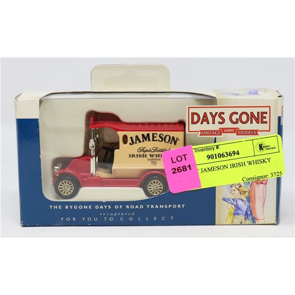 DIECAST JAMESON IRISH WHISKY TRUCK