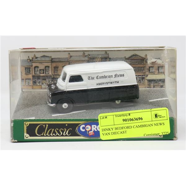 DINKY BEDFORD CAMBRIAN NEWS VAN DIECAST