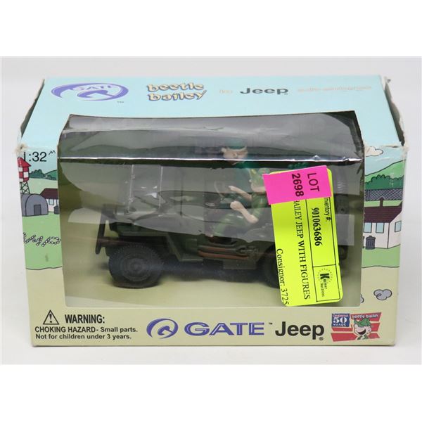 BEETLE BAILEY JEEP WITH FIGURES