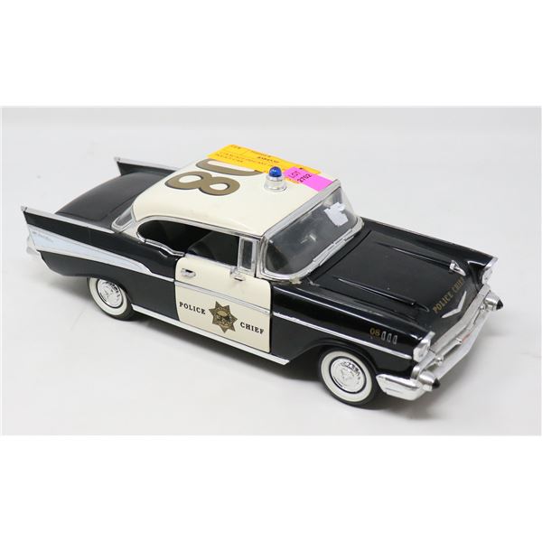 1/18 SCALE DIECAST 1957 CHEVY POLICE CAR