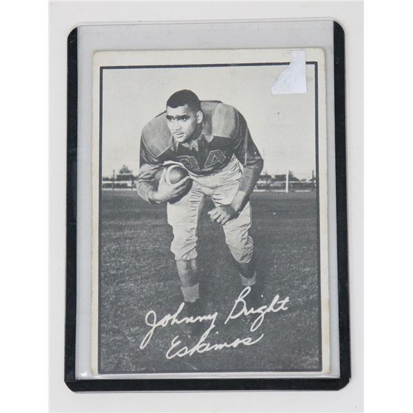 1960S JOHNNY BRIGHT EDMONTON FOOTBALL CARD