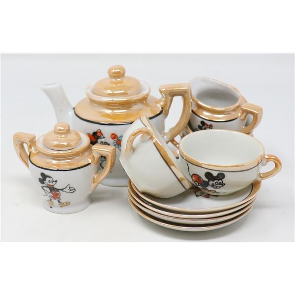 ANTIQUE MICKEY MOUSE TEA SET