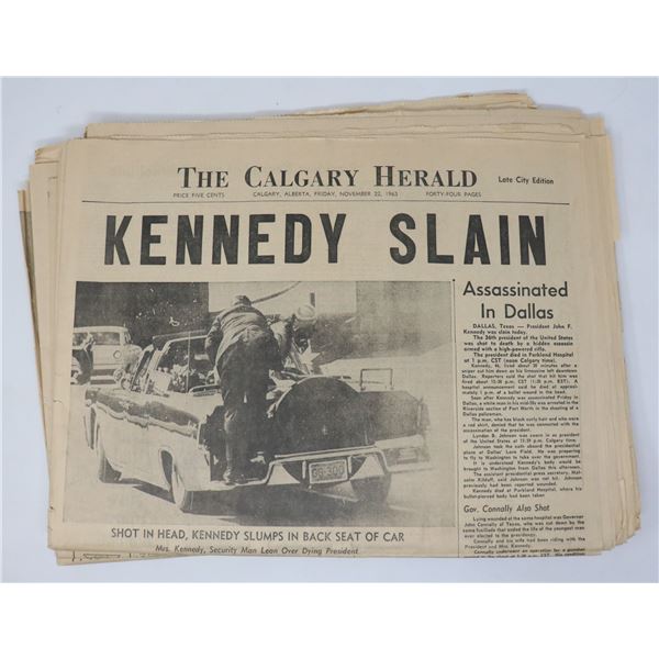 LOT OF THREE JFK ASSASSINATION PAPERS