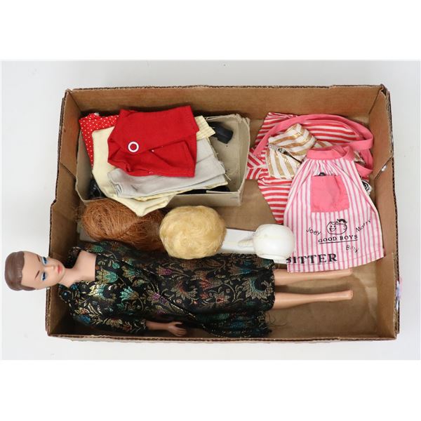 1960S BARBIE WITH WIGS AND ACCESSORIES